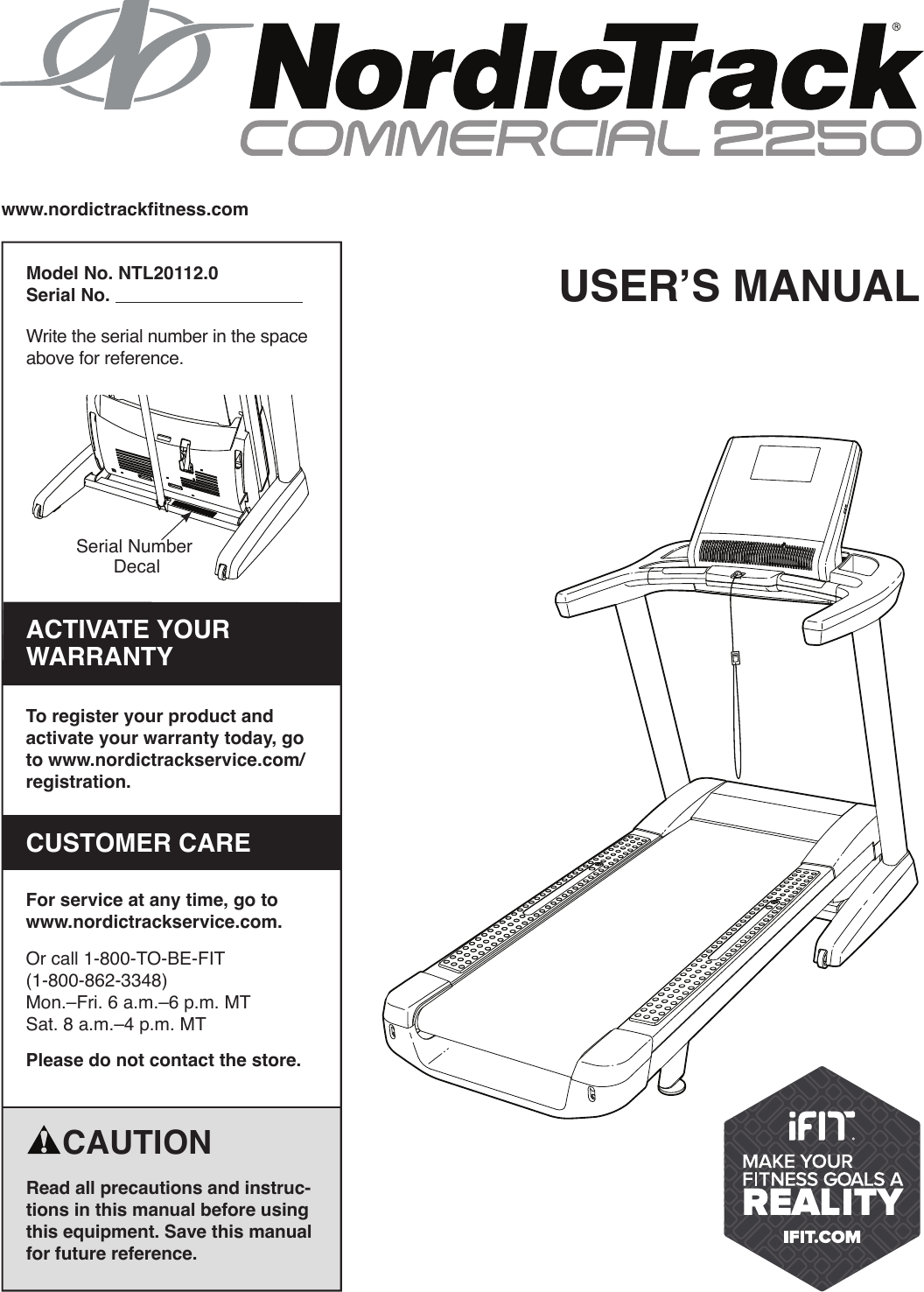 Nordic Track Ntl201120 Owner S Manual