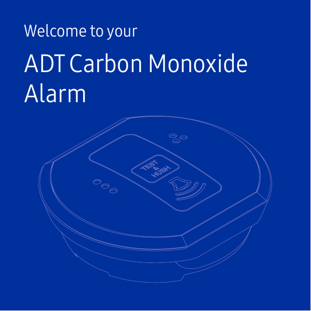 Welcome to yourADT Carbon Monoxide Alarm