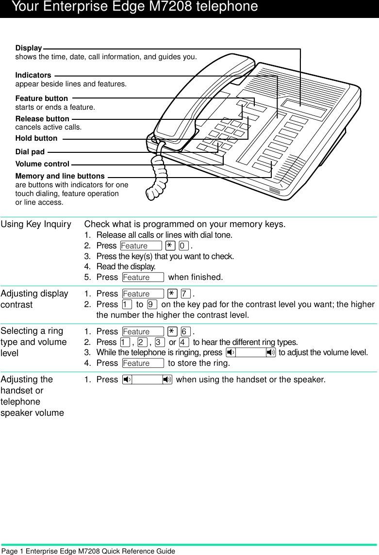 Page 3 of 8 - Nortel-Networks Nortel-Networks-Telephone-M7208-Users-Manual-  Nortel-networks-telephone-m7208-users-manual