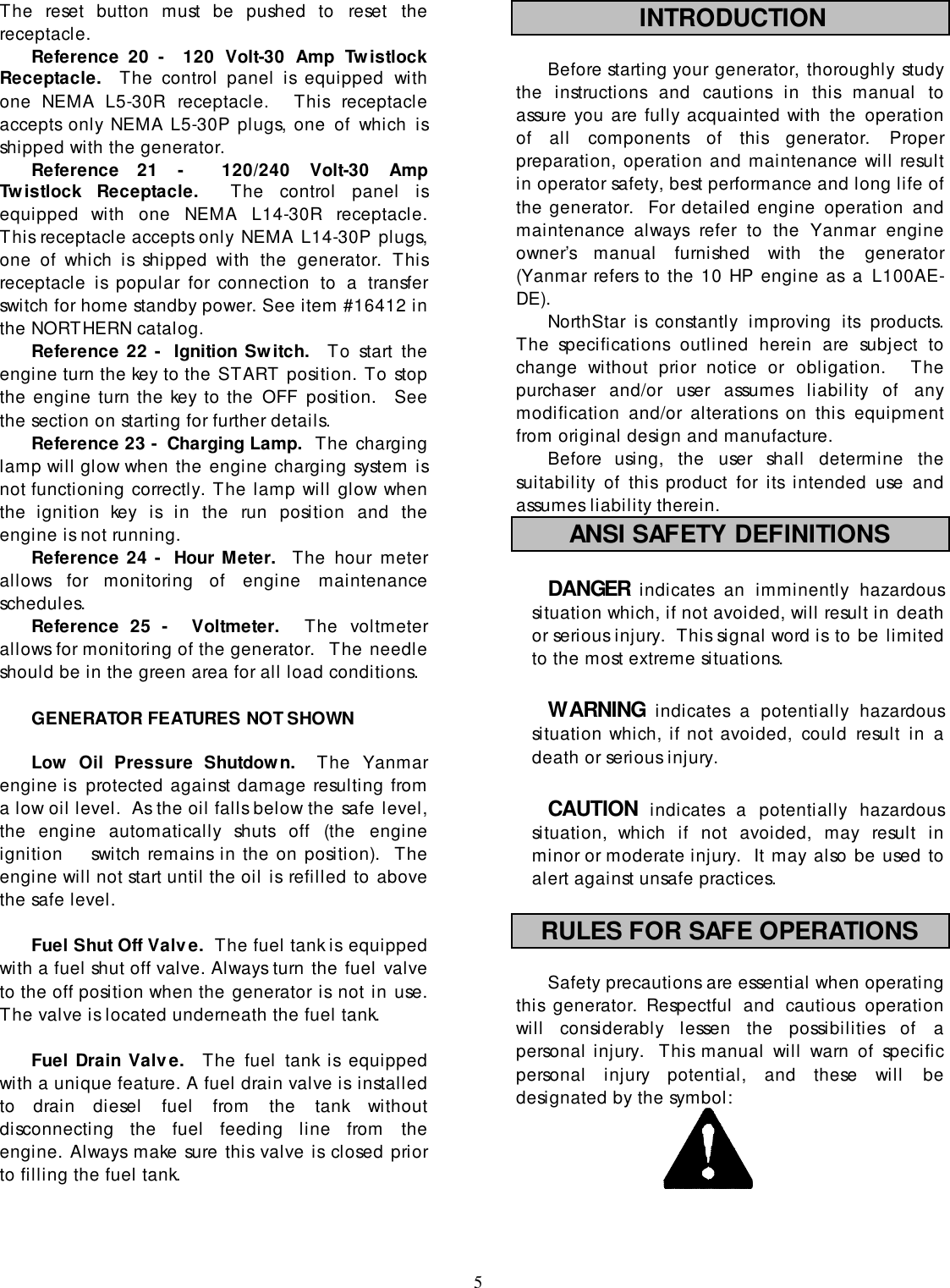 Page 6 of 12 - North-Star North-Star-6500-Dpg-Users-Manual-  North-star-6500-dpg-users-manual