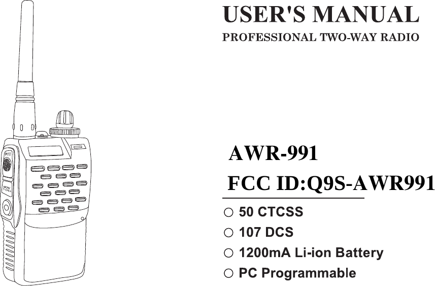 FCC ID:Q9S-AWR991AWR-991