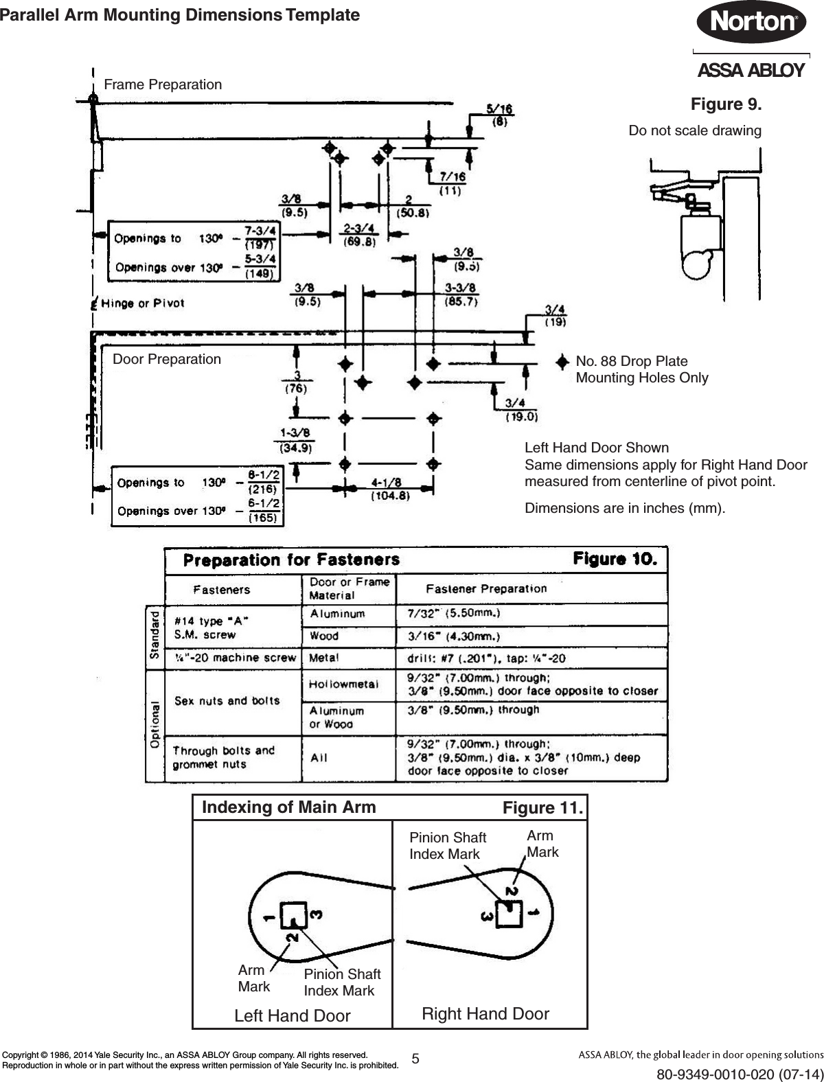 Page 5 of 6 - Norton  78-B/FHA Regular Or Parallel Arm, Hold Open 80-9349-0010-020