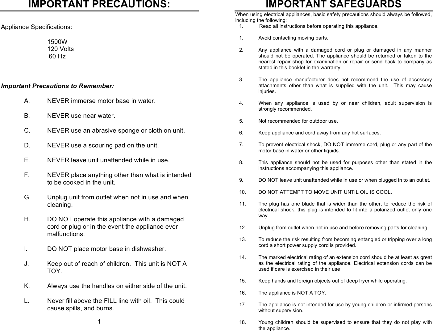 Page 2 of 8 - Nostalgia-Electrics Nostalgia-Electrics-Cdc-596-Users-Manual CDC-596 9-1-09