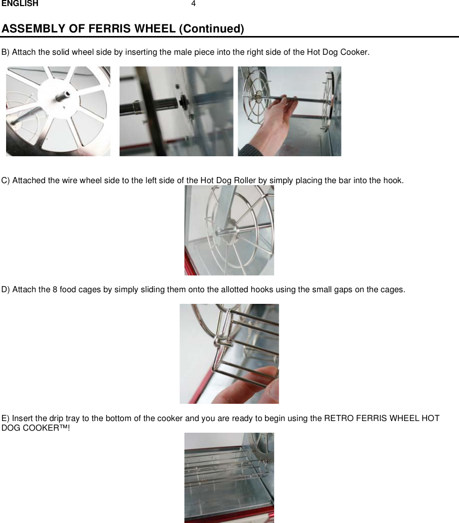 Page 5 of 9 - Nostalgia-Electrics Nostalgia-Electrics-Rfh-900-Users-Manual RFH-900 ENG 7-28-09