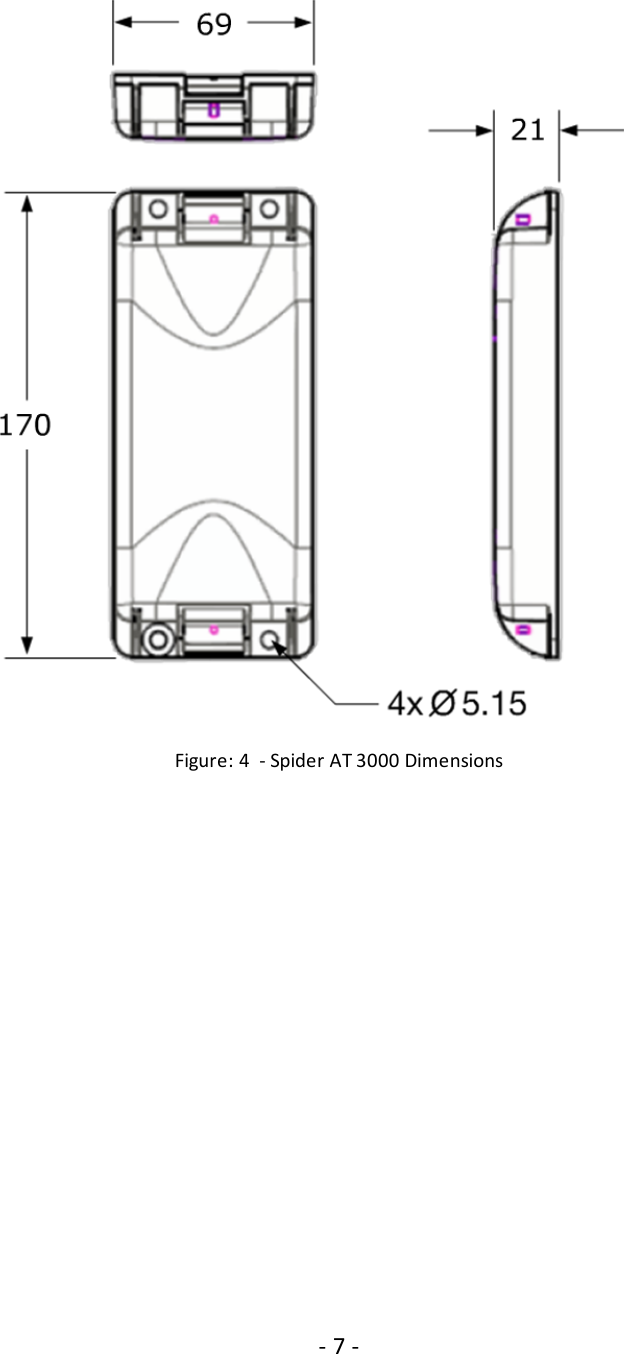 Figure: 4 - Spider AT 3000 Dimensions- 7 -