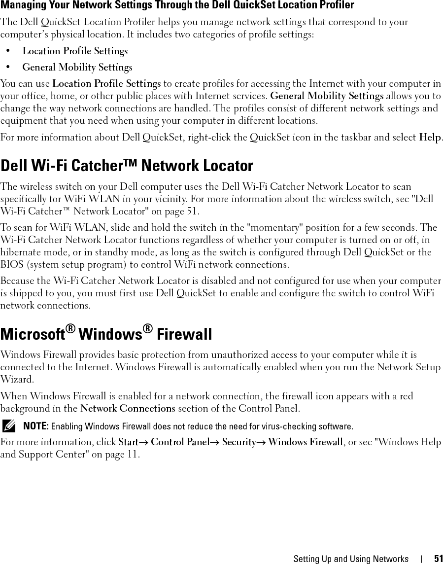 52 Setting Up and Using Networks