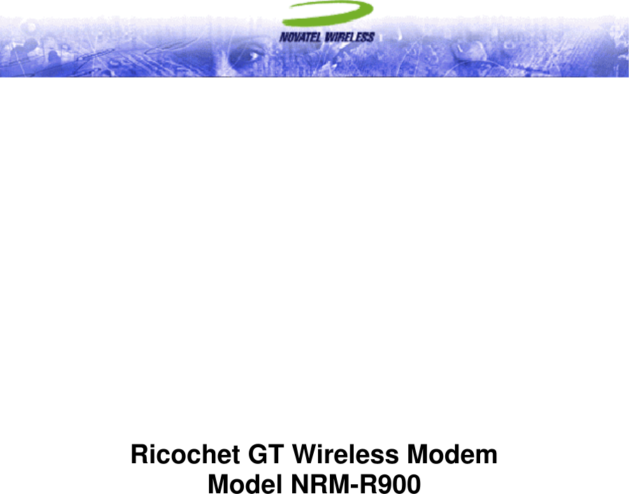                   Ricochet GT Wireless Modem Model NRM-R900   