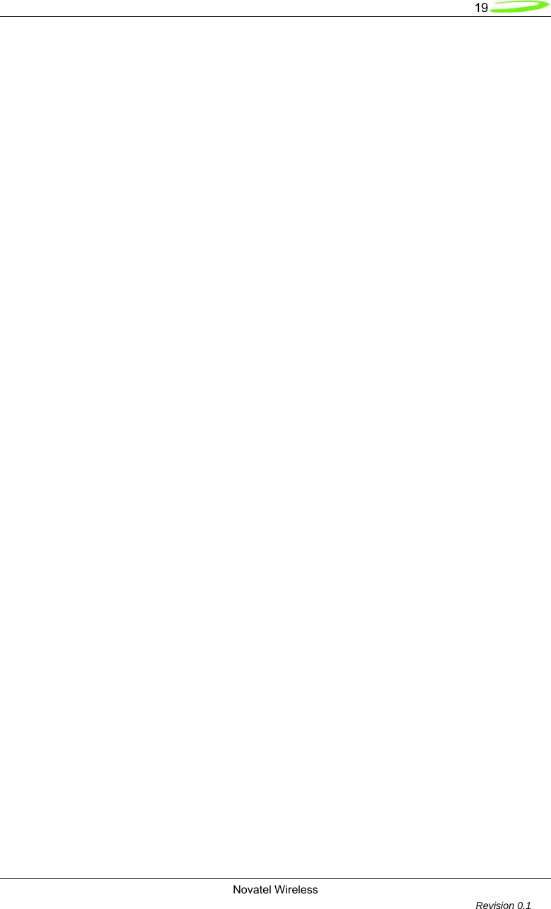   19  Novatel Wireless         Revision 0.1   