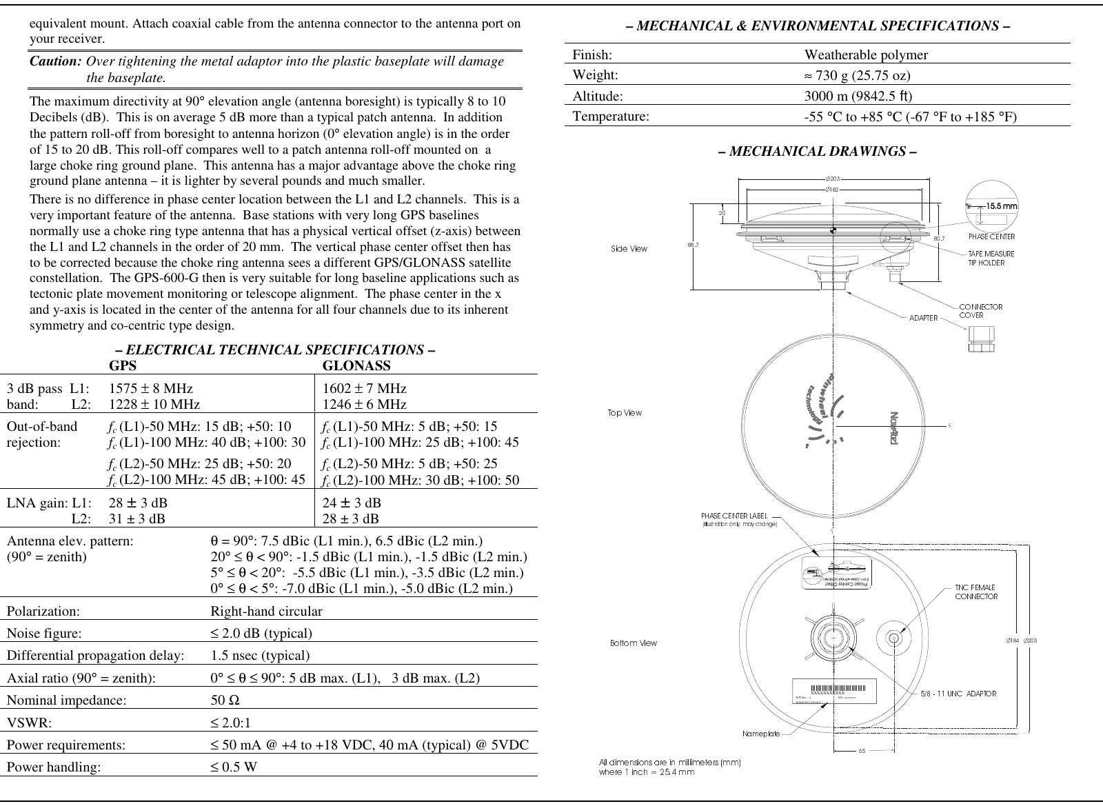 Page 2 of 2 - Novatel Novatel-600-G-Users-Manual OM-20000051 Rev 5