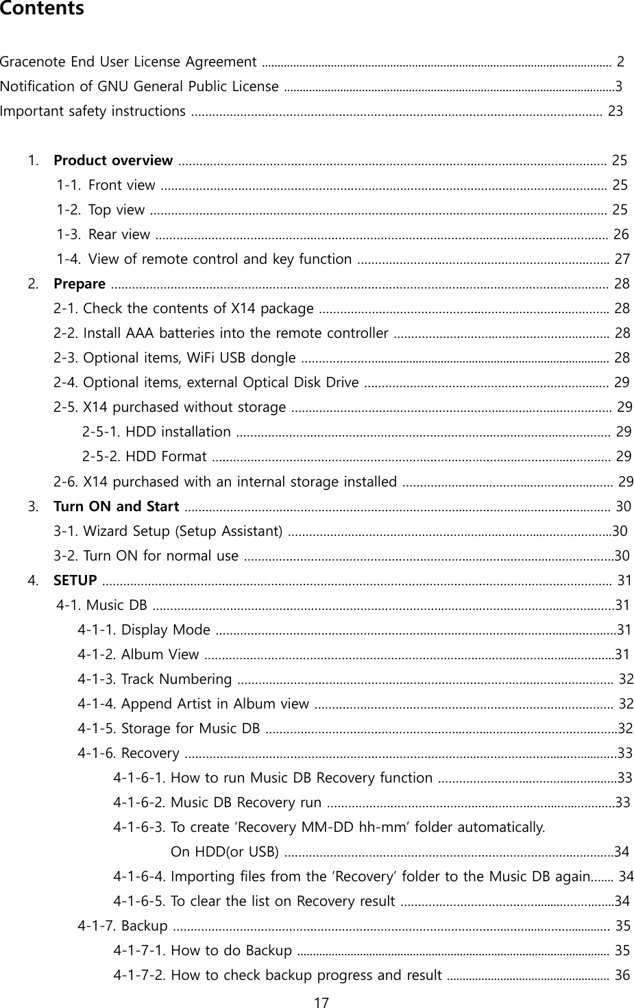 Page 17 of Novatron X14 HiFi-Audio User Manual X14  English ver1 1