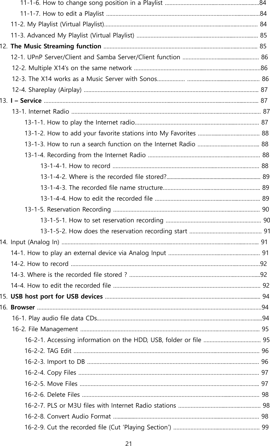 Page 21 of Novatron X14 HiFi-Audio User Manual X14  English ver1 1