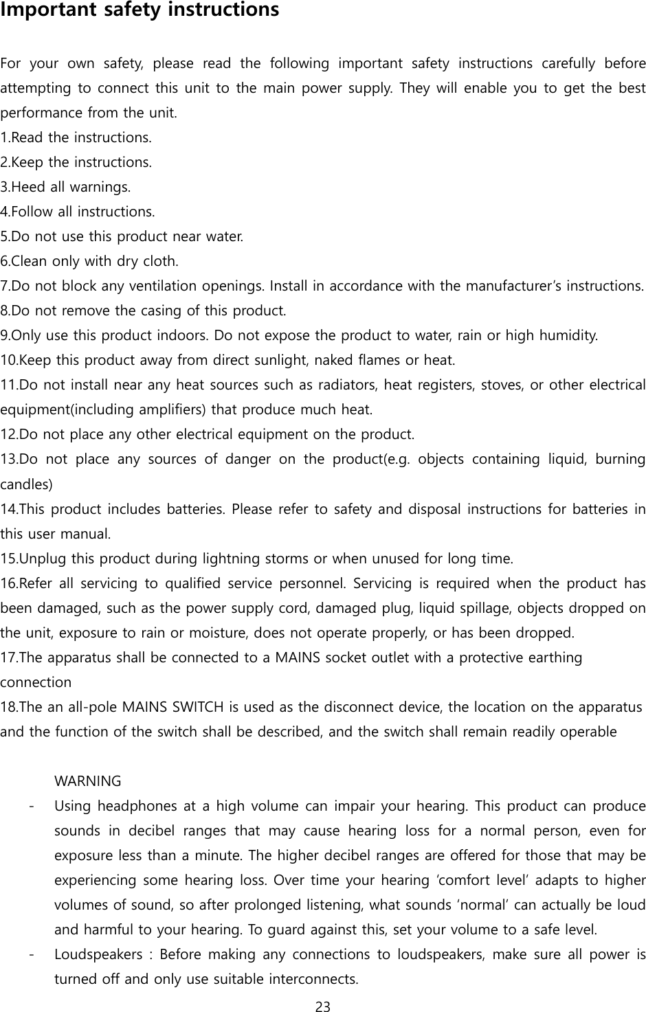 Page 23 of Novatron X14 HiFi-Audio User Manual X14  English ver1 1