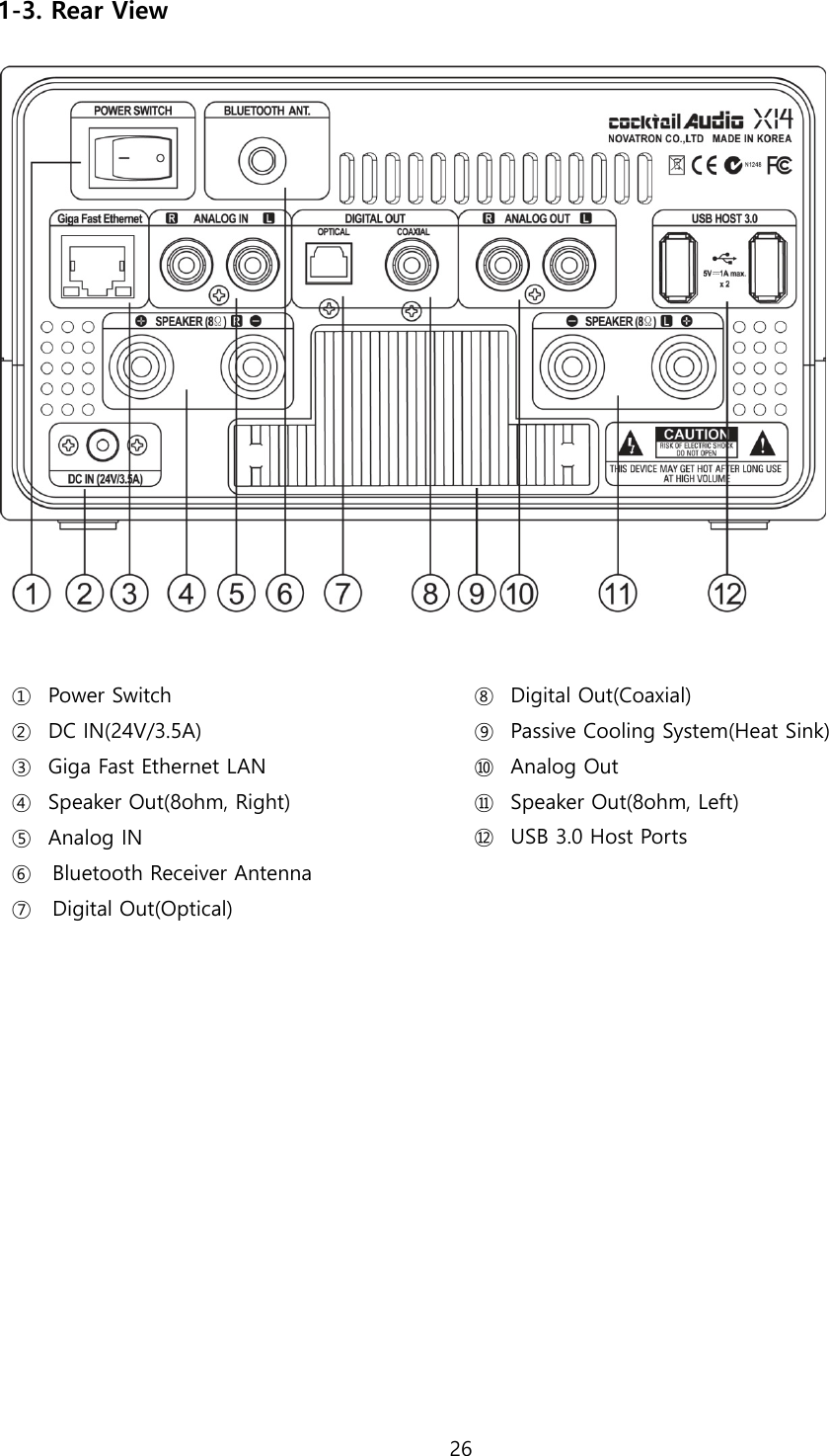 Page 26 of Novatron X14 HiFi-Audio User Manual X14  English ver1 1