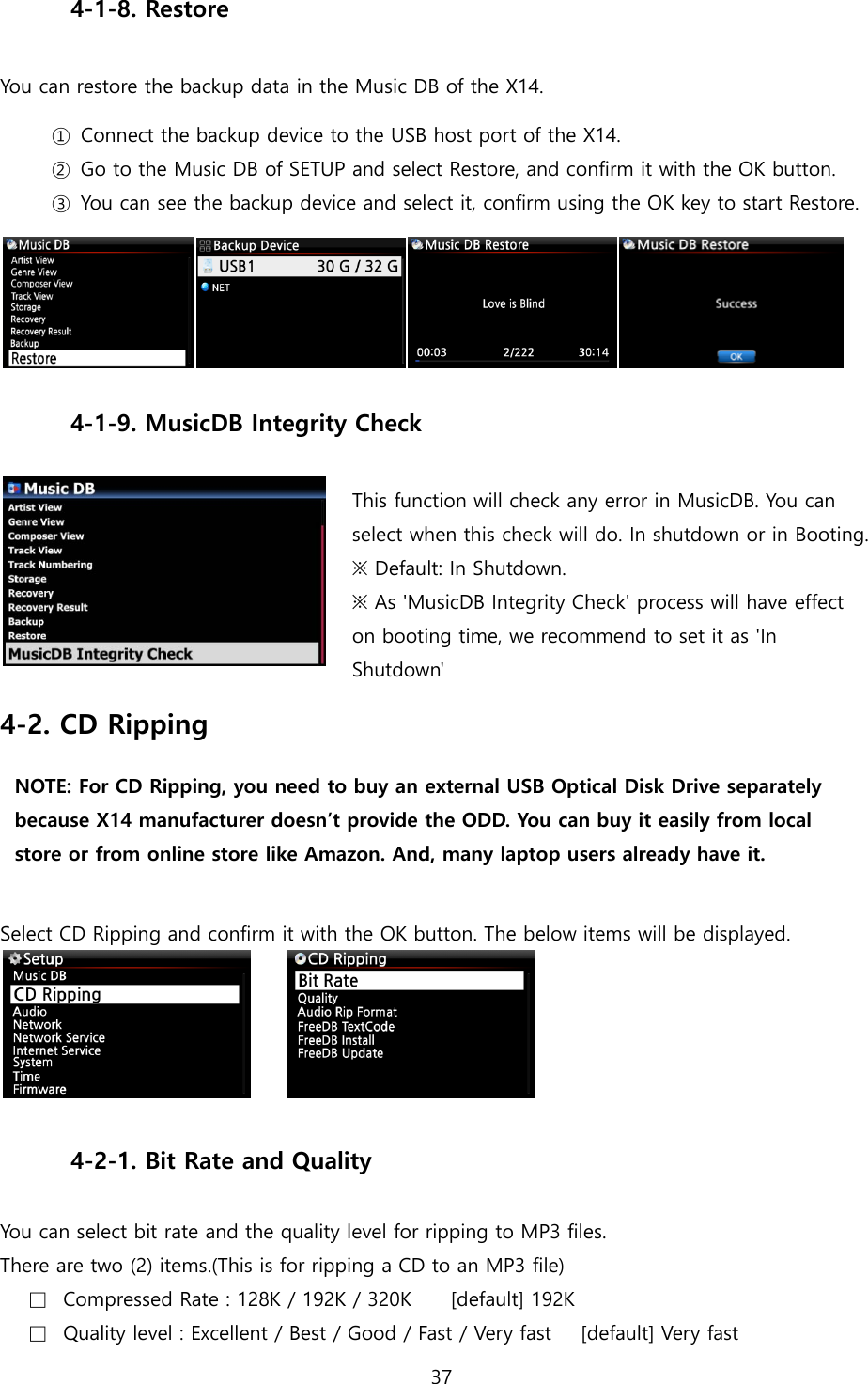 Page 37 of Novatron X14 HiFi-Audio User Manual X14  English ver1 1