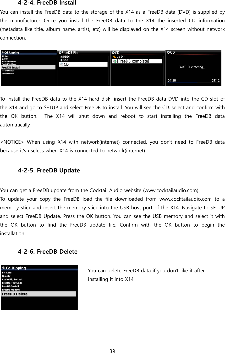 Page 39 of Novatron X14 HiFi-Audio User Manual X14  English ver1 1