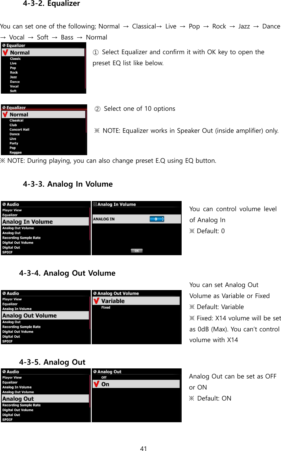 Page 41 of Novatron X14 HiFi-Audio User Manual X14  English ver1 1