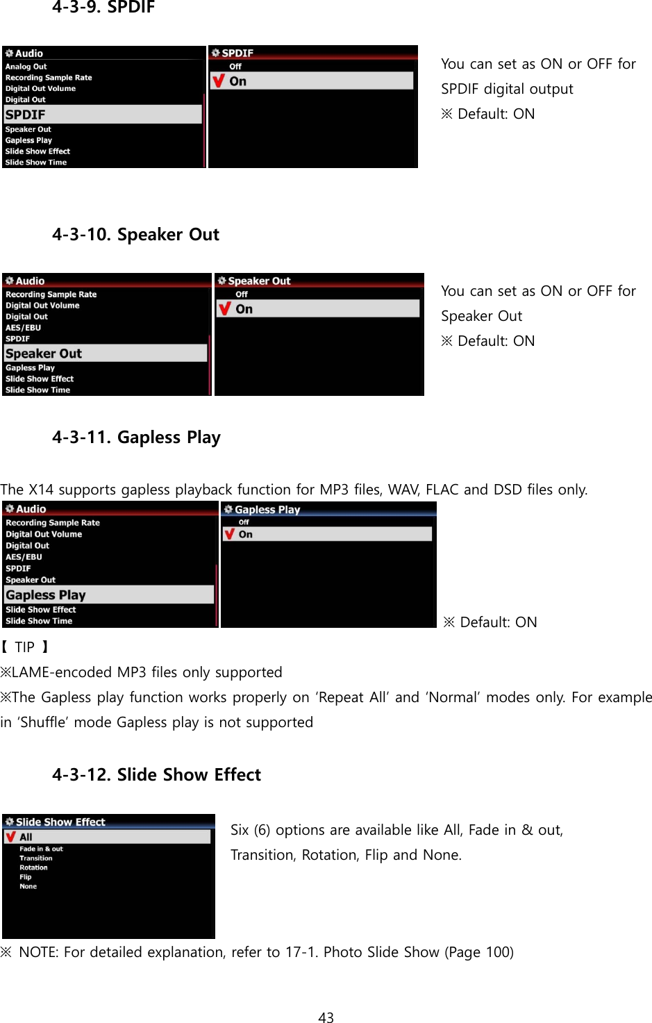 Page 43 of Novatron X14 HiFi-Audio User Manual X14  English ver1 1