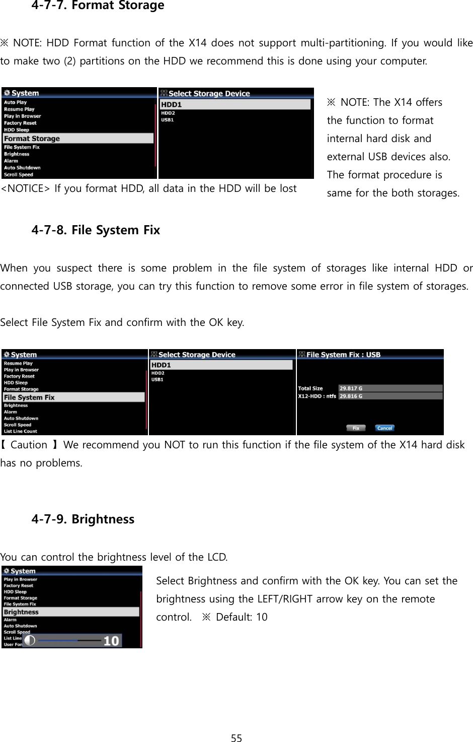 Page 55 of Novatron X14 HiFi-Audio User Manual X14  English ver1 1
