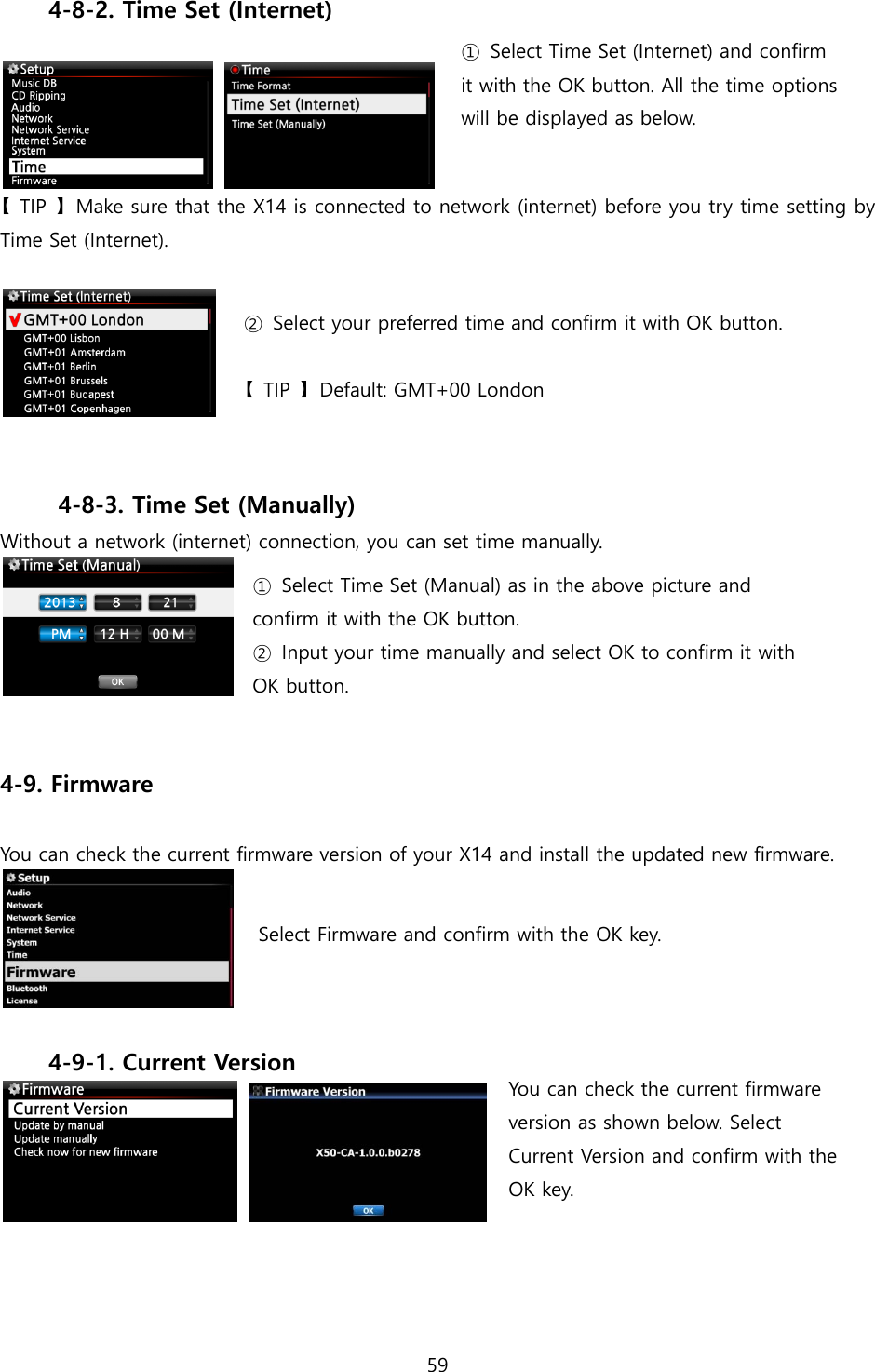 Page 59 of Novatron X14 HiFi-Audio User Manual X14  English ver1 1