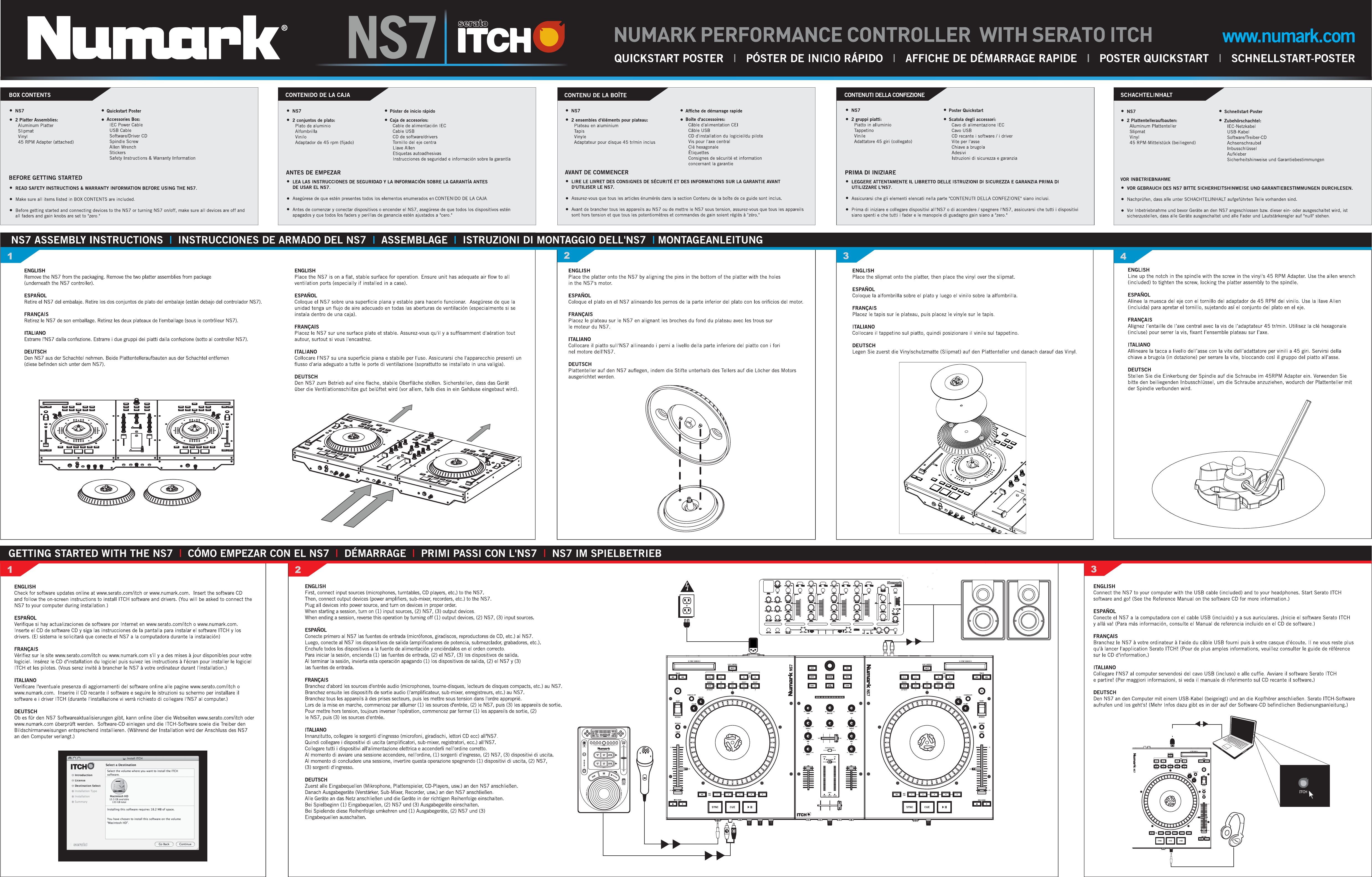 Page 1 of 1 - Numark Numark-Ns7Fx-Quick-Start-Guide NK06 REVB POSTER BACK_Quickstart Manual