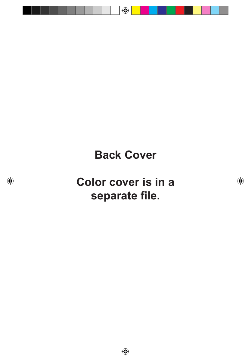Back CoverColor cover is in a separate le.