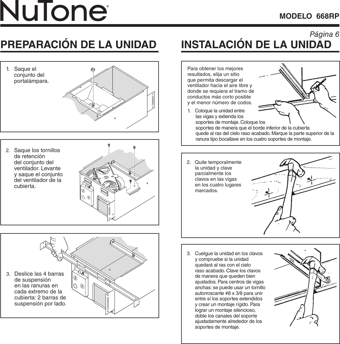 Page 6 of 8 - Nutone Nutone-668Rp-Quick-Start-Guide