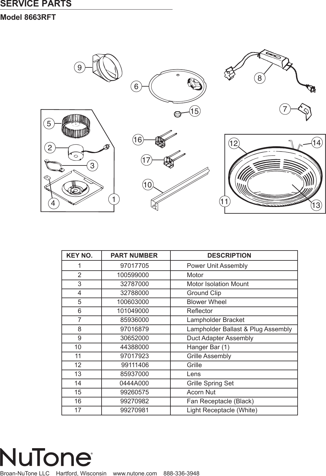 Page 11 of 12 - Nutone Nutone-8663Rft-Users-Manual-  Nutone-8663rft-users-manual