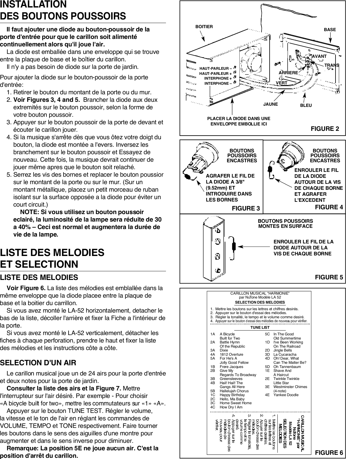 Page 10 of 12 - Nutone Nutone-La-52-Series-Users-Manual- LA-52 Ins 84316  Nutone-la-52-series-users-manual