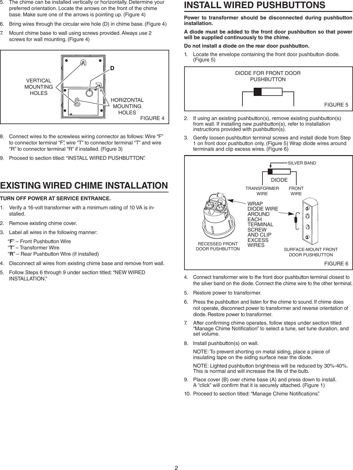 Page 2 of 8 - Nutone Nutone-La600Wh-Quick-Start-Guide