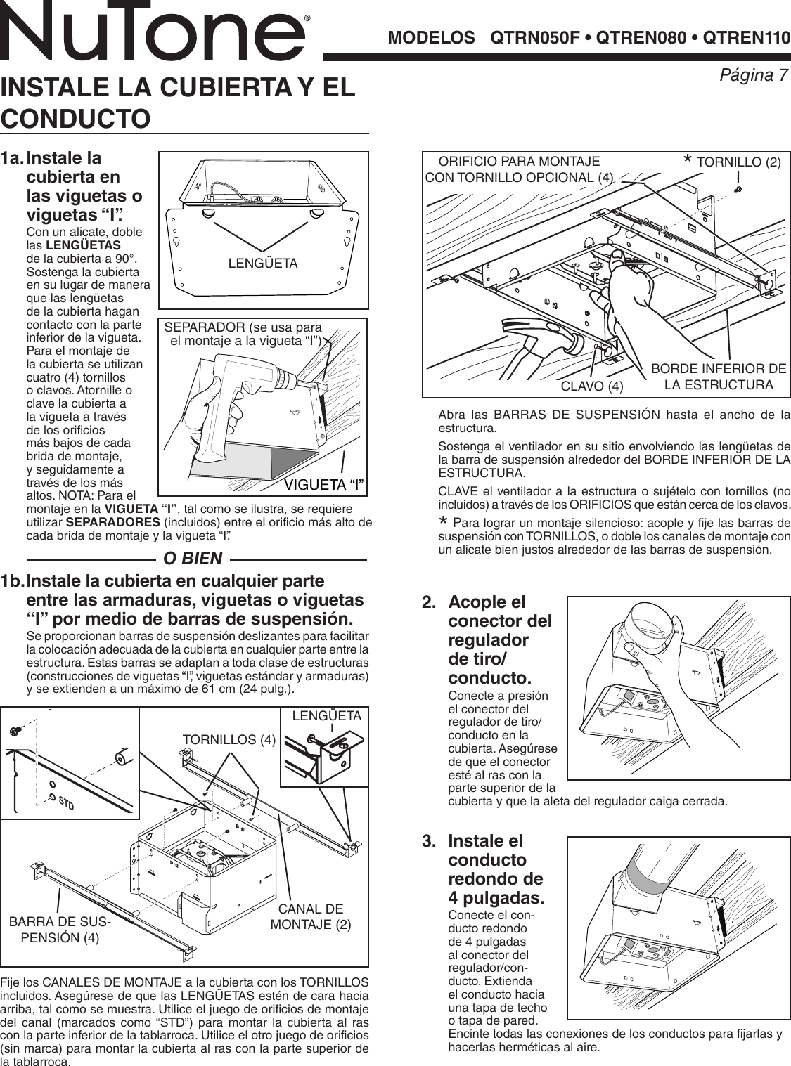 Page 7 of 8 - Nutone Nutone-Qtren110-Quick-Start-Guide