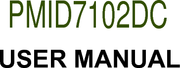 USER MANUALPMID7102DC