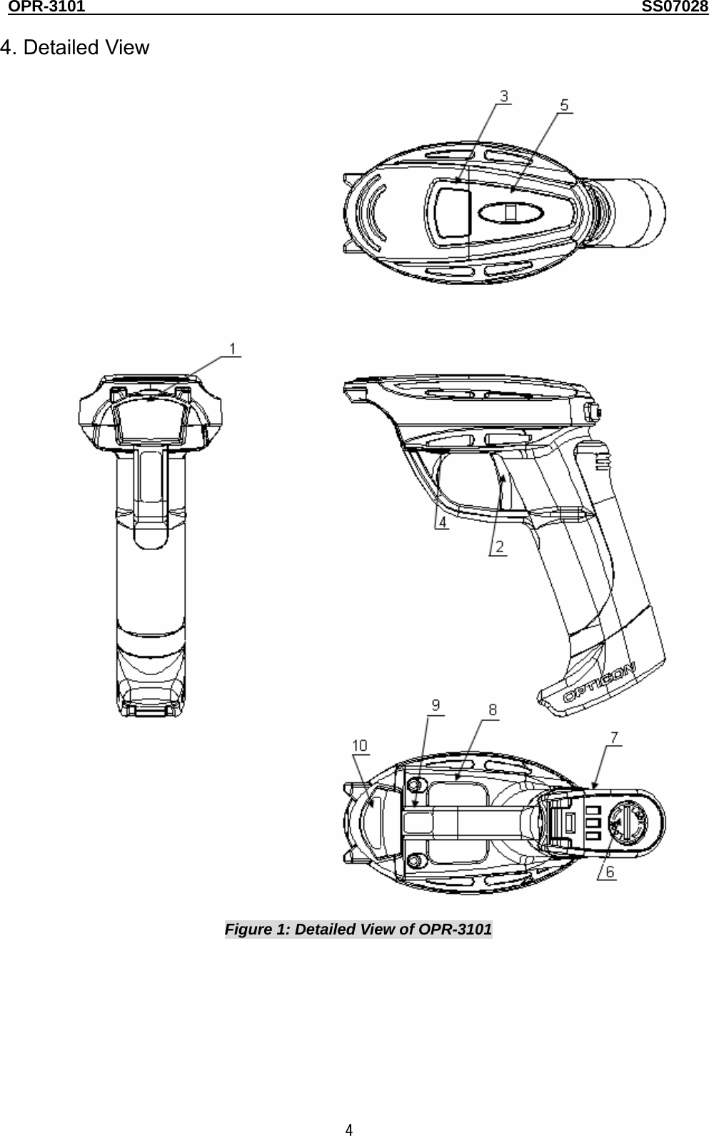 OPR-3101                                                                                   SS07028  4  4. Detailed View    Figure 1: Detailed View of OPR-3101  