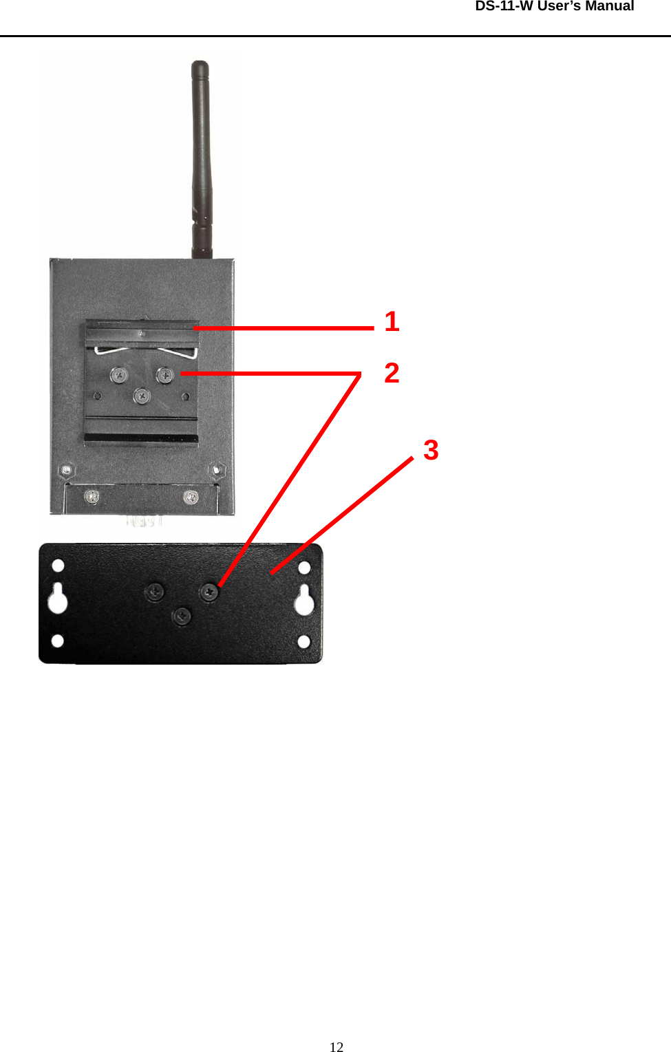  DS-11-W User’s Manual  12    123