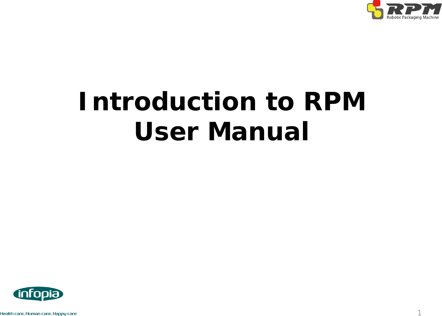 Introduction to RPMUser Manual1