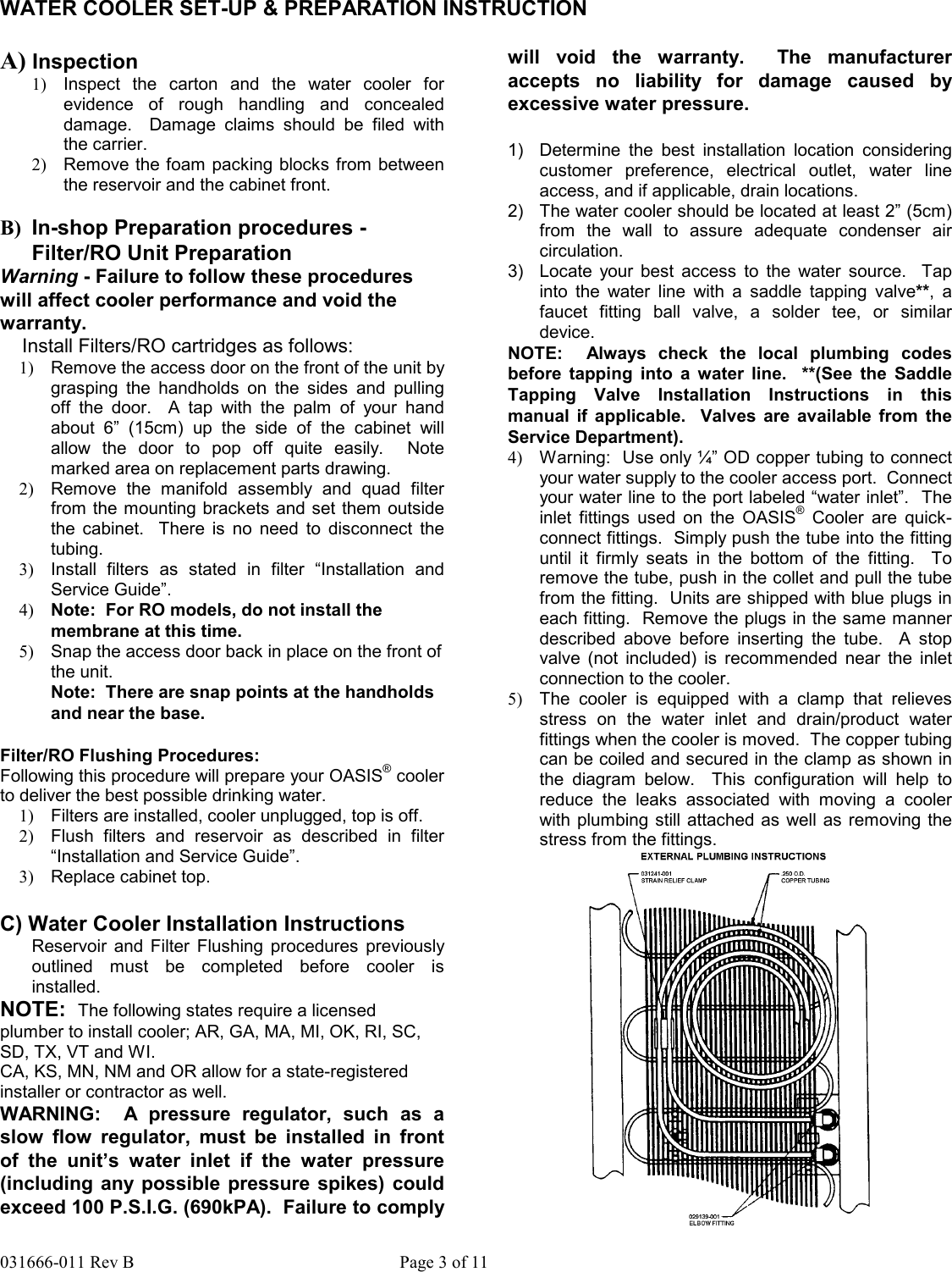 Page 3 of 11 - Oasis-Concepts Oasis-Concepts-Pht1Aqk-Users-Manual- Installation And Service Guide  Oasis-concepts-pht1aqk-users-manual