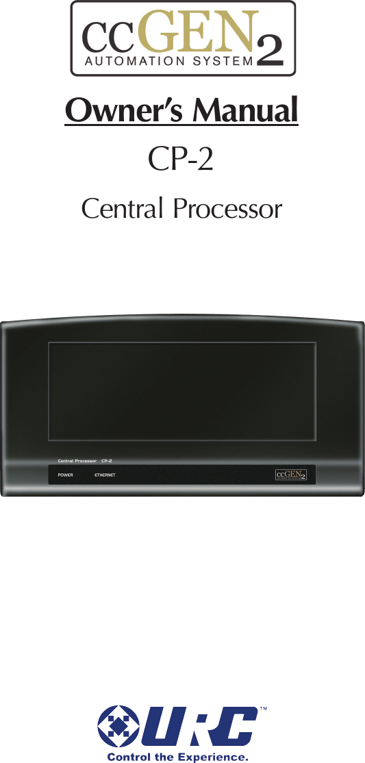 Owner’s ManualCP-2 Central Processor