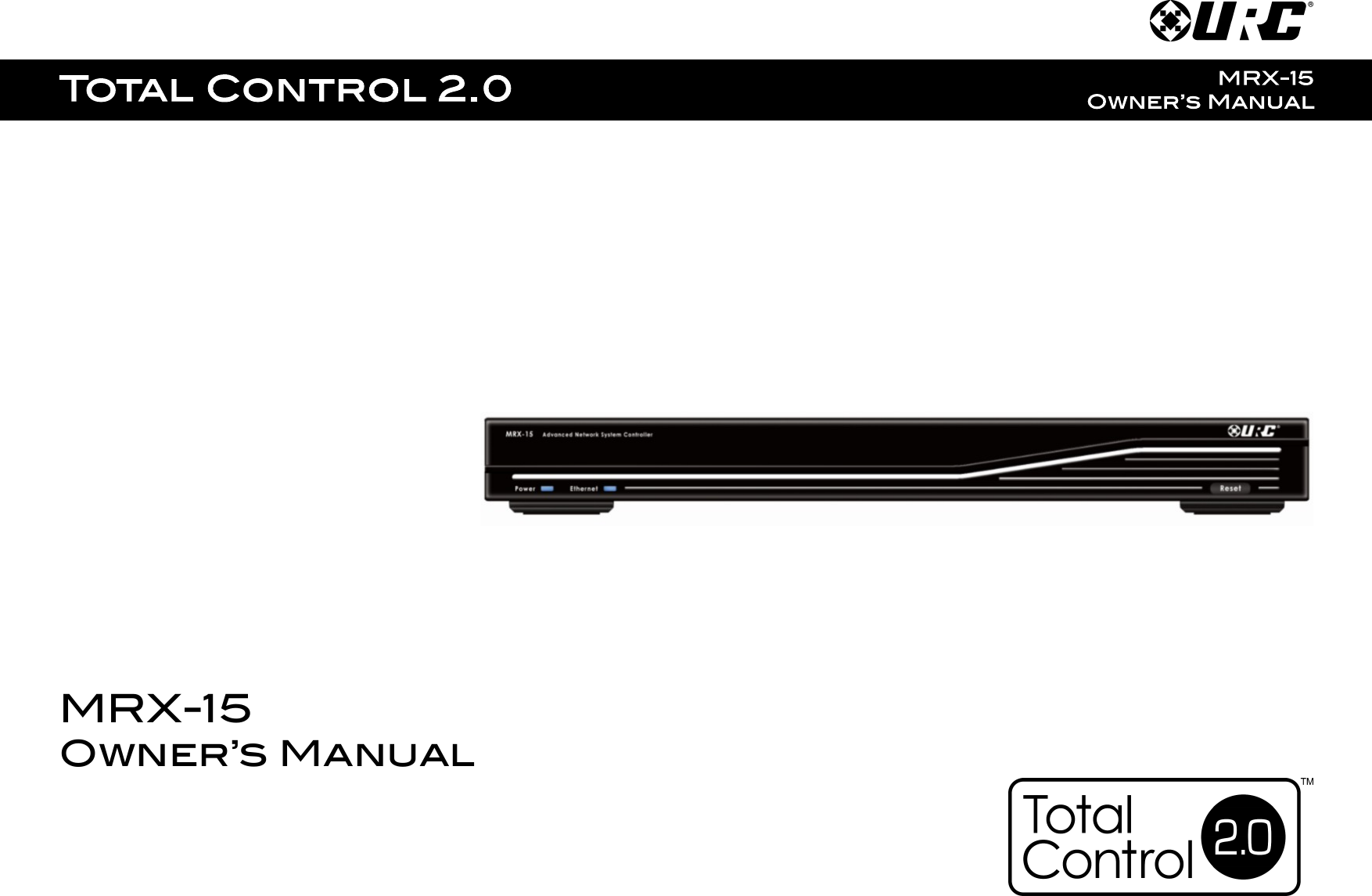 MRX-15Owner’s Manual