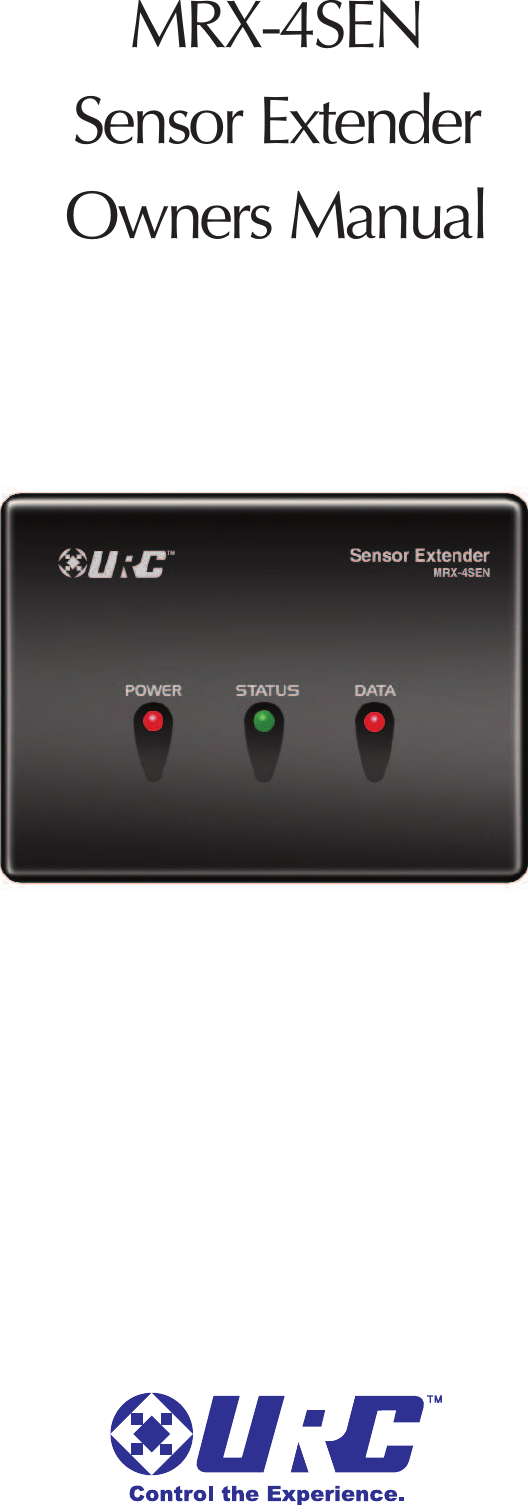 MRX-4SENSensor ExtenderOwners Manual