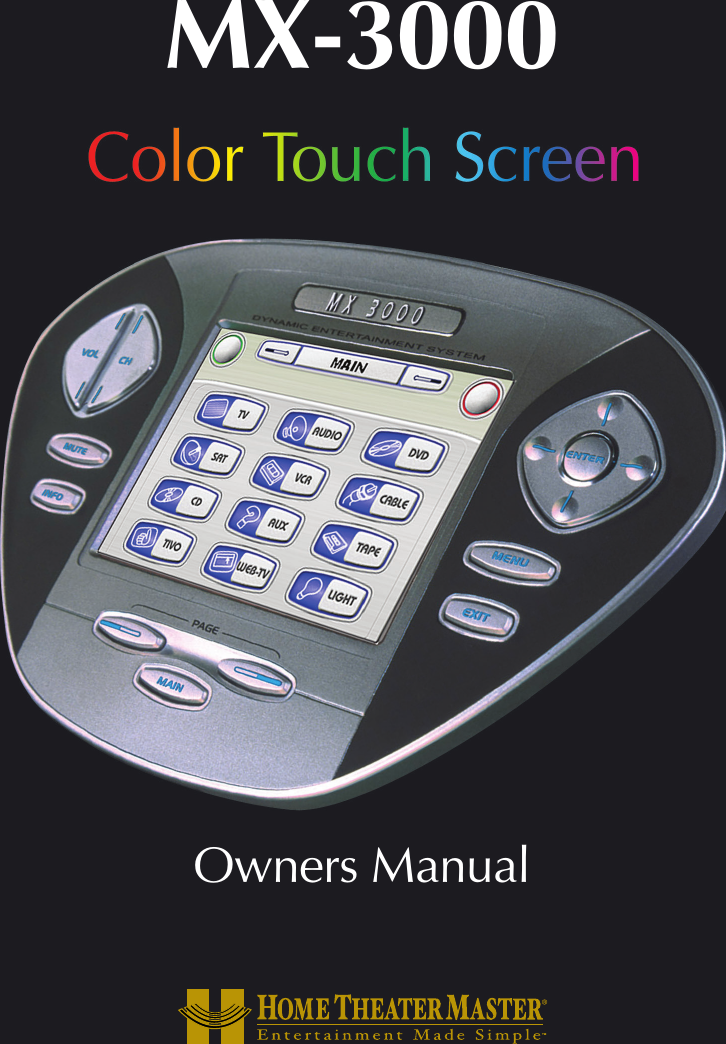 Ohsung Electronics URCMX3000 RF Transmitter Universal Remote Control