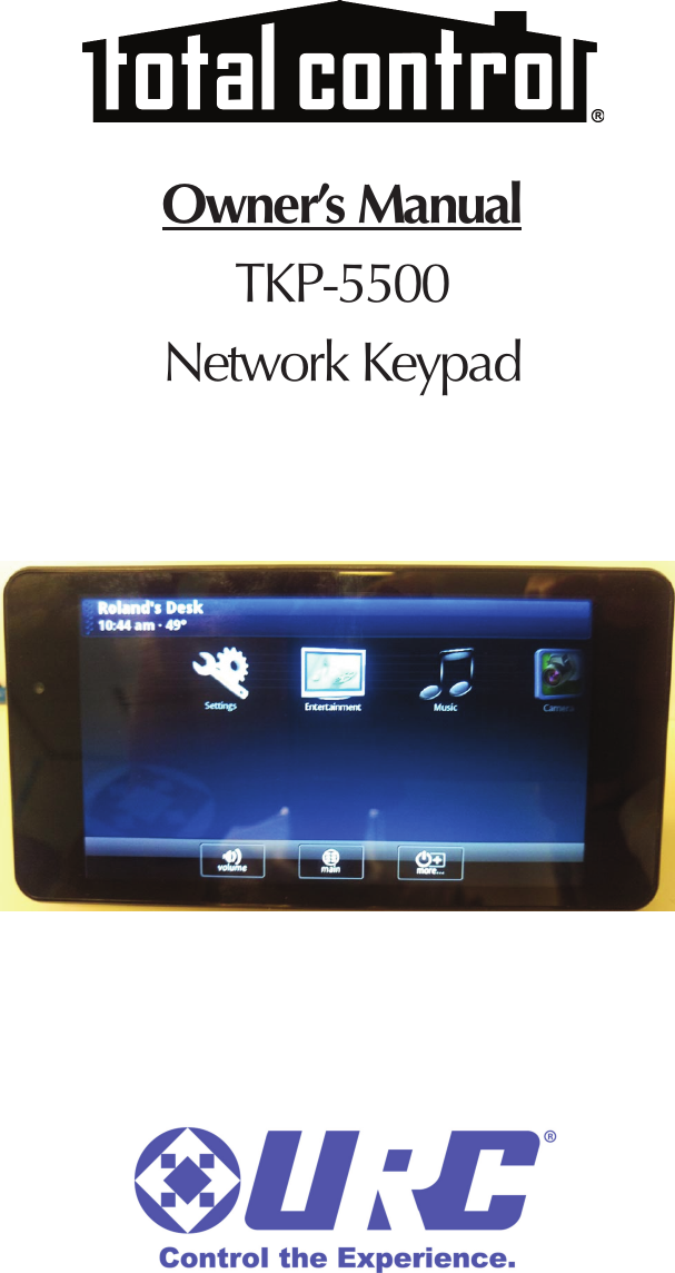 Owner’s ManualTKP-5500 Network Keypad