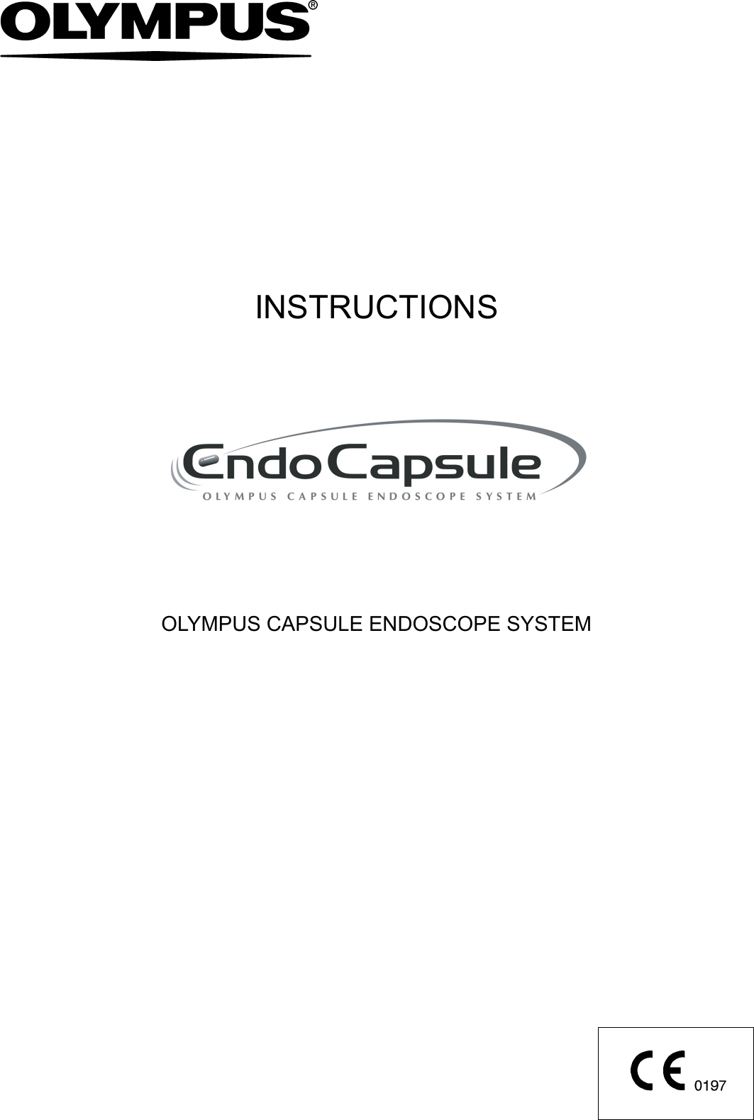 INSTRUCTIONSOLYMPUS CAPSULE ENDOSCOPE SYSTEM