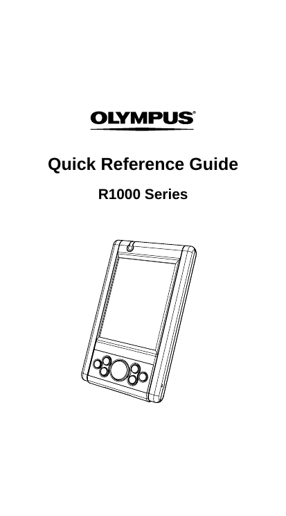          Quick Reference Guide  R1000 Series                     