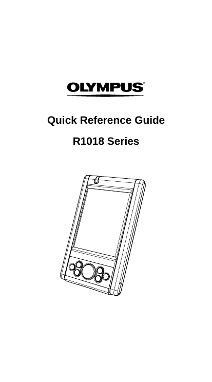          Quick Reference Guide  R1018 Series                      