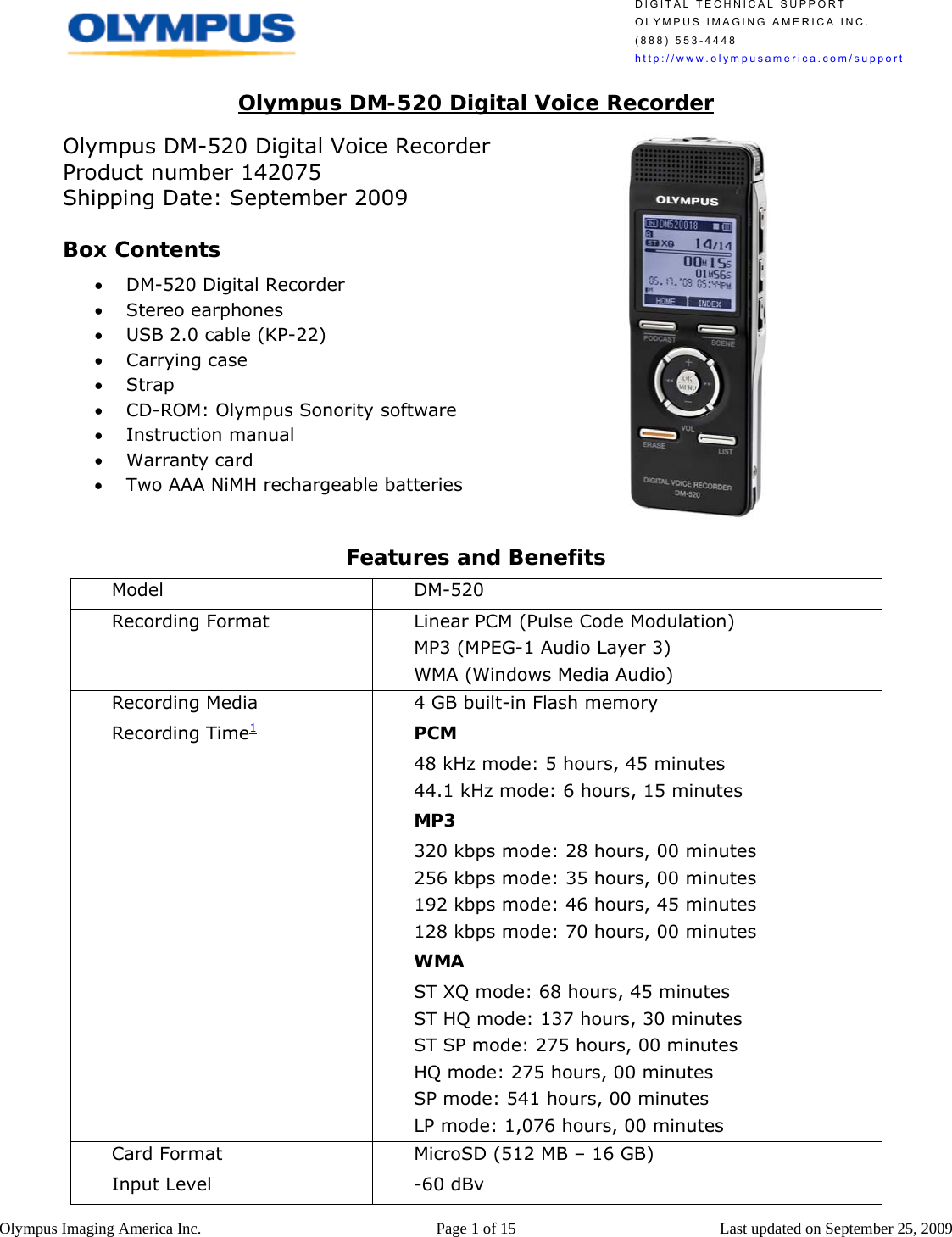 what is olympus sonority software