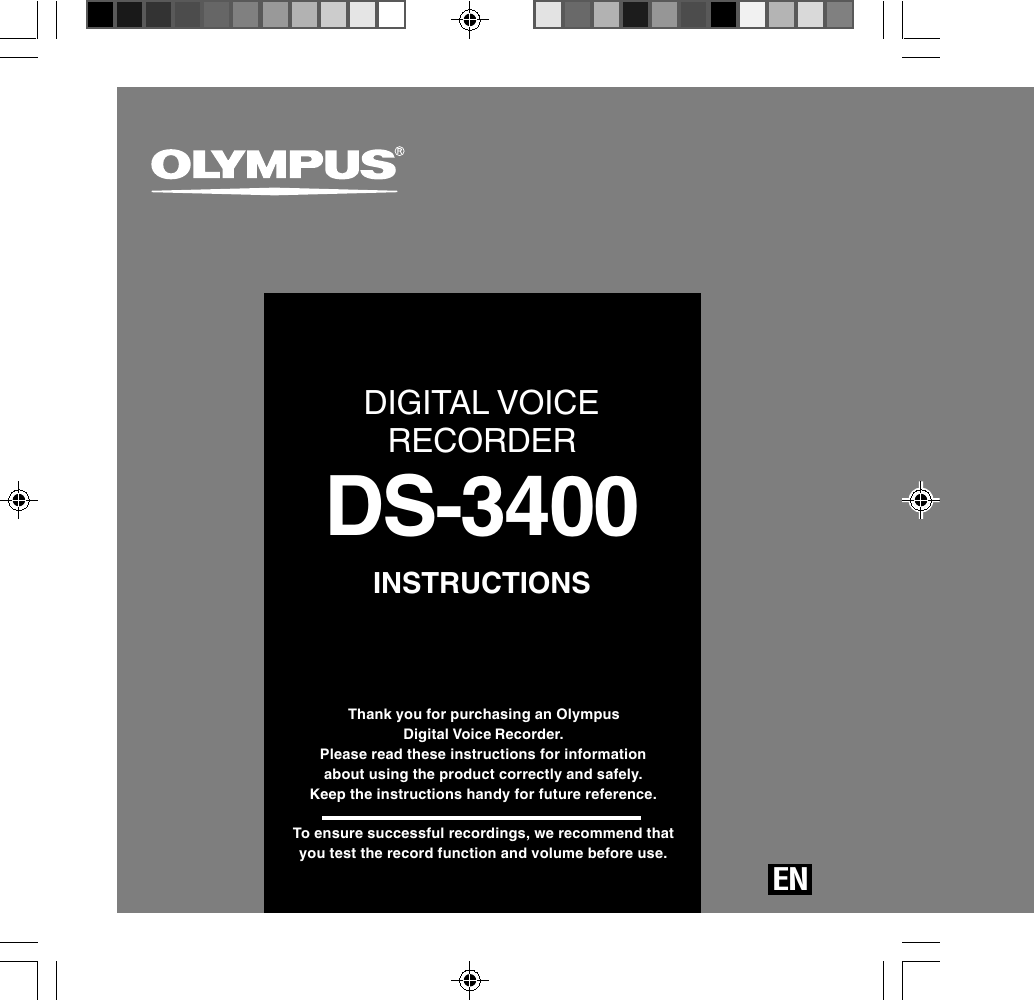 Olympus Ds 3400 Instructions 3400_Instructions_EN