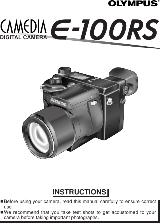 Olympus E 100Rs Instructions English 5 46 Mb 100RS_Instructions_EN