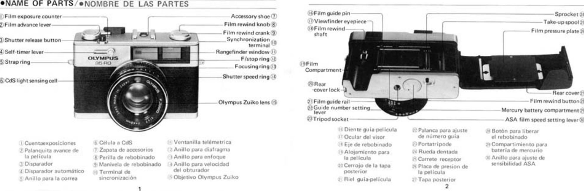 Page 2 of 12 - Olympus Olympus-35-Rd-Operating-Instructions-  Olympus-35-rd-operating-instructions