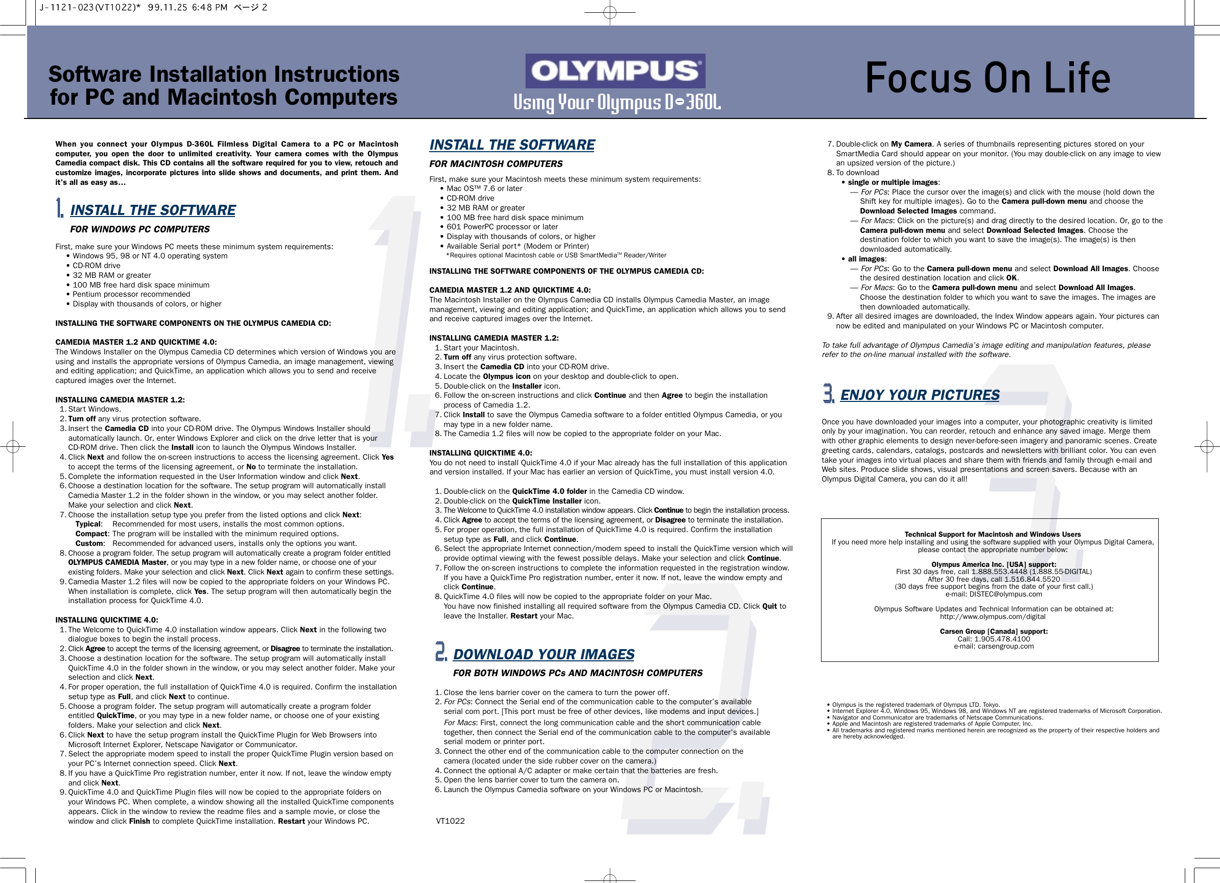 Olympus Camedia D 360L Quick Start Manual 360L_Quick_Start_Guide_EN