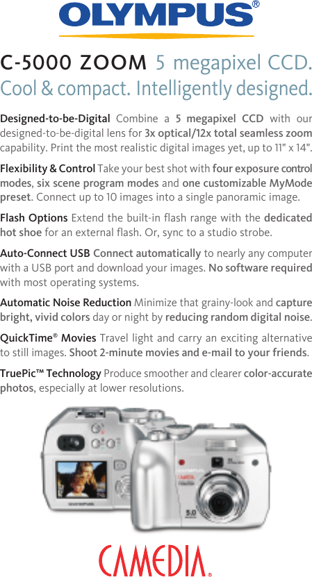Page 1 of 2 - Olympus Olympus-Camedia-Digital-C-5000-Zoom-Users-Manual- OLYP3013 C-5000 Takeone  Olympus-camedia-digital-c-5000-zoom-users-manual