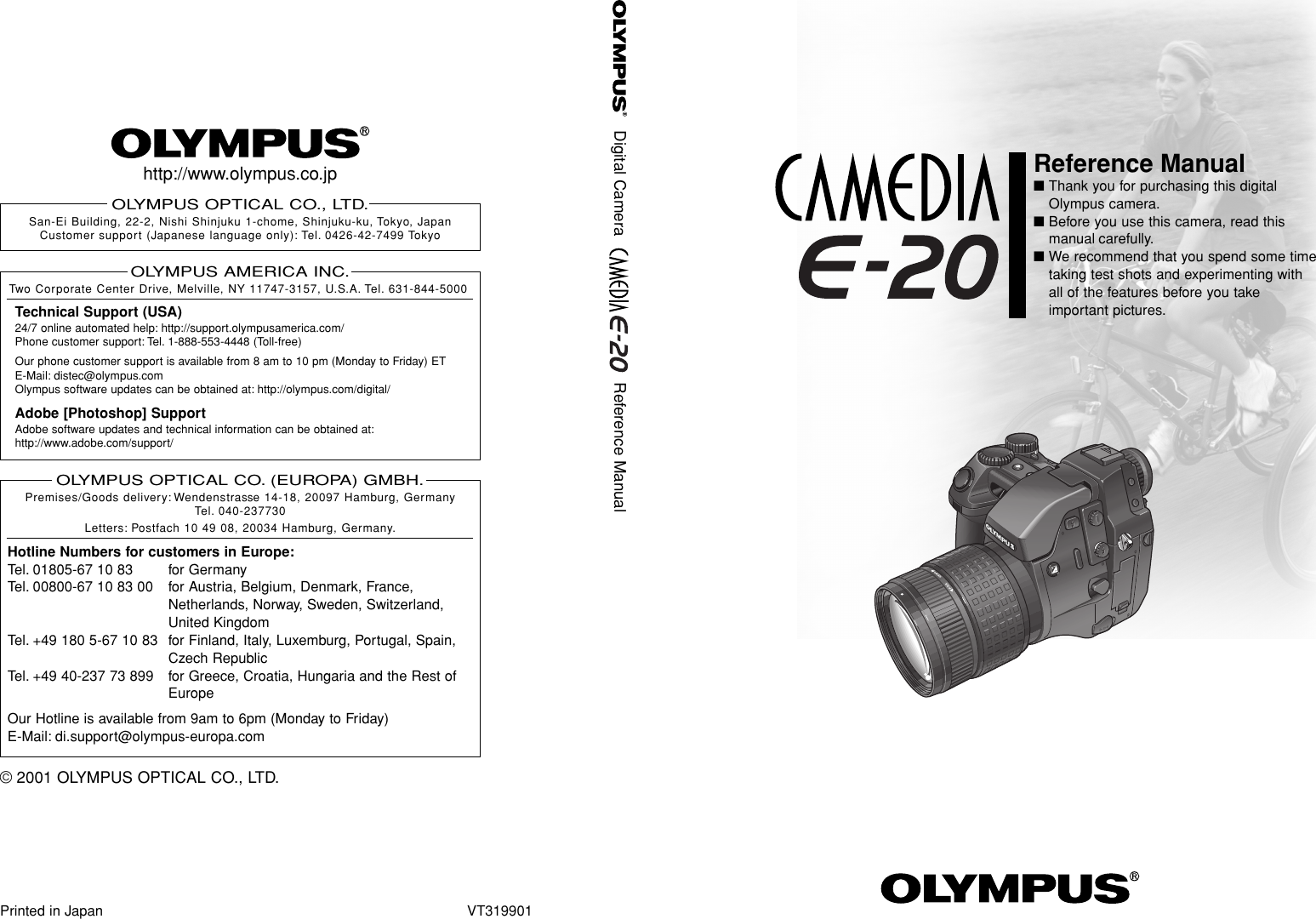 Olympus Camedia E 20 Reference Manual 20N_Reference_Manual_EN